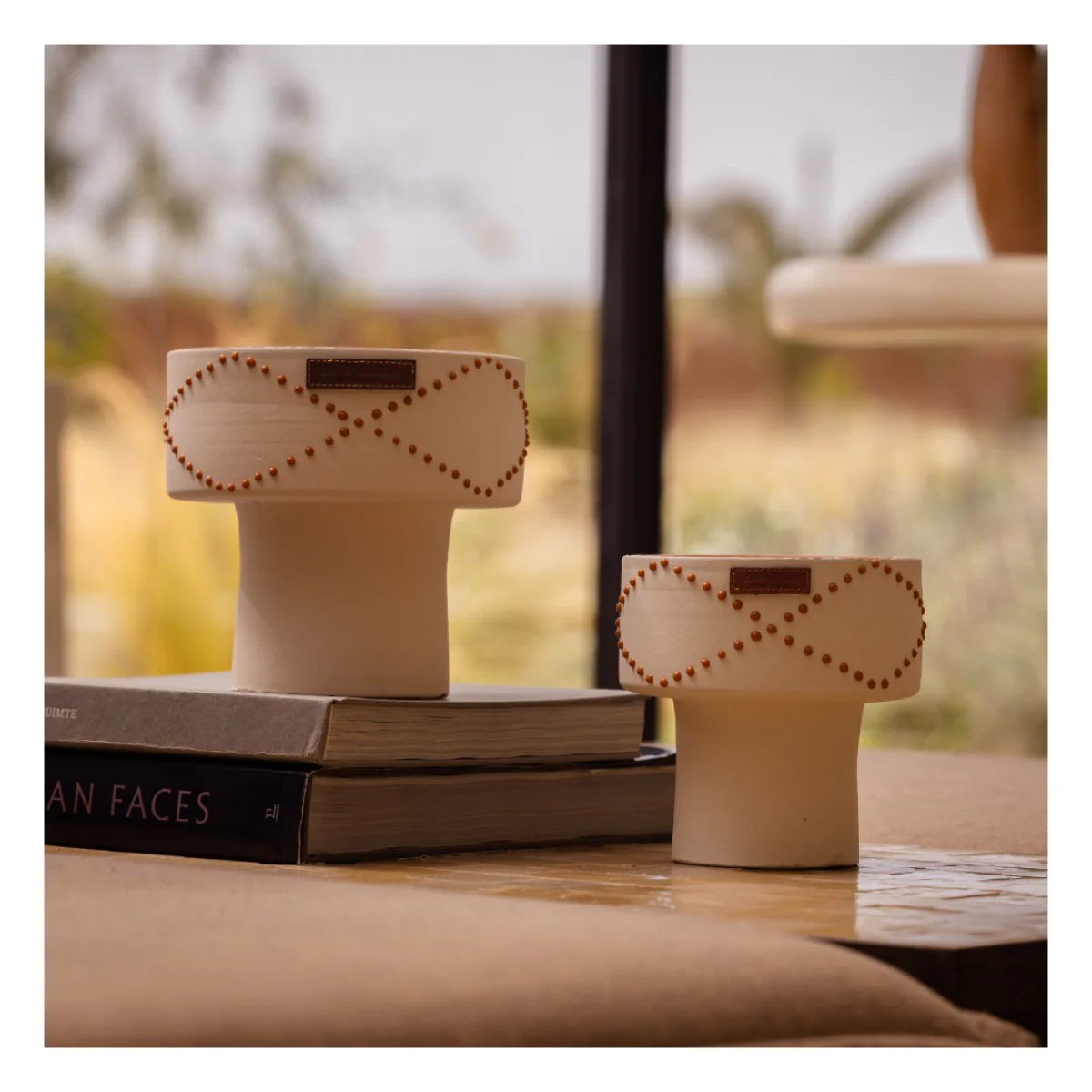 Bougie Coupe Nomad Dattes - Blanc Terra - Image 3