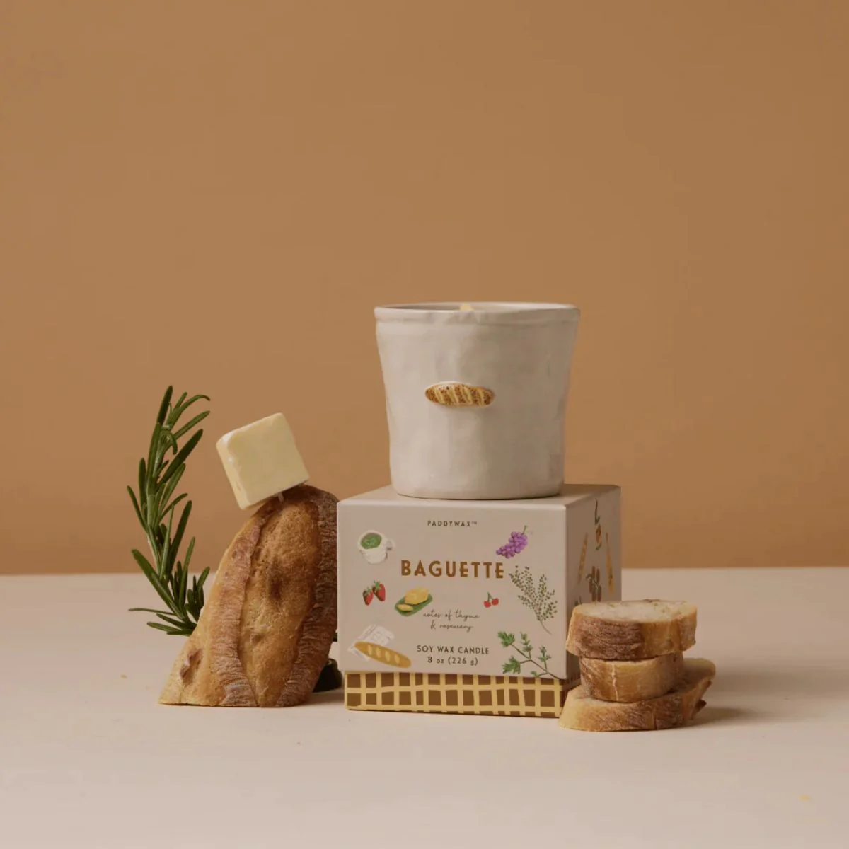 Bougie parfumée Bistro Baguette - Rosemary Thyme Boxed - Image 2