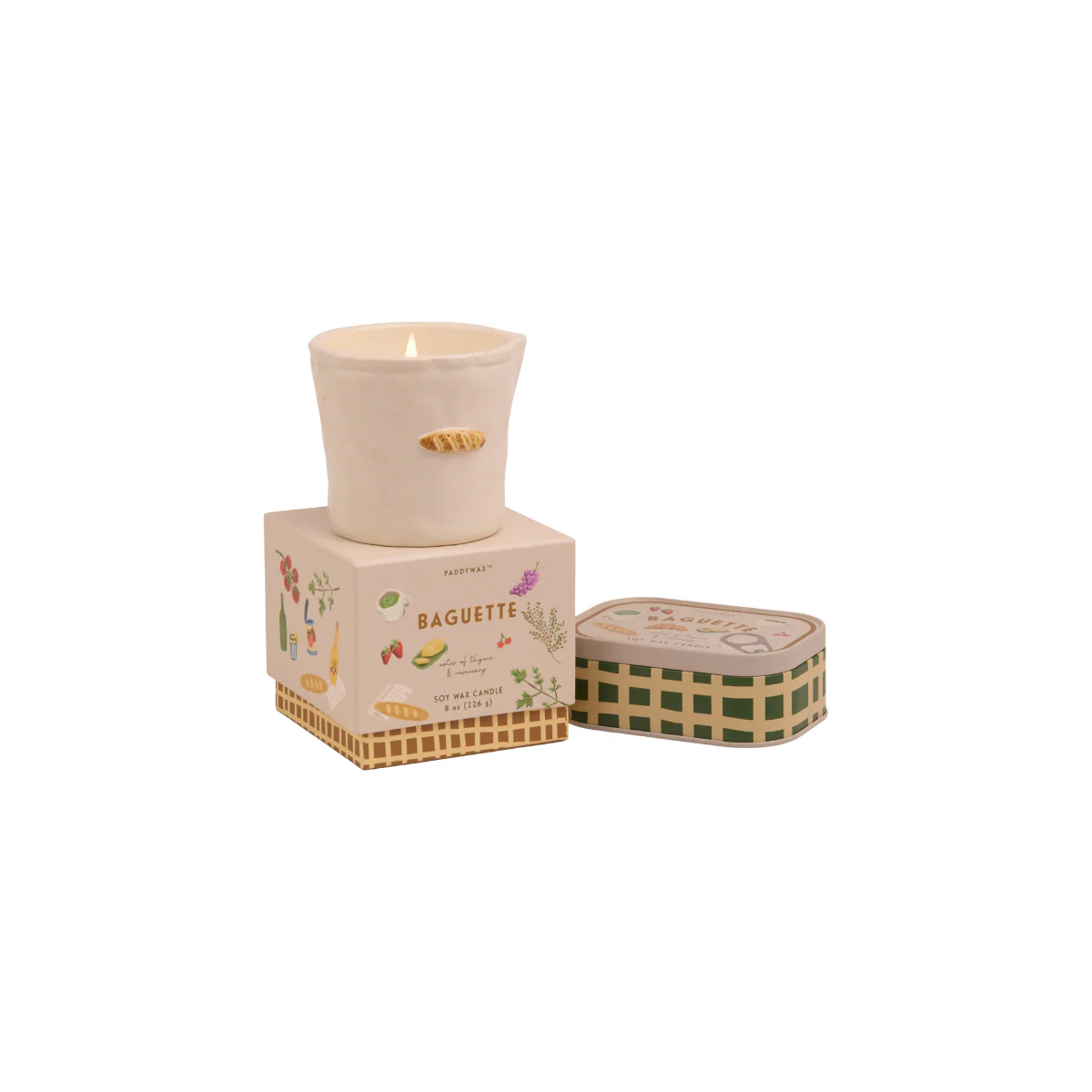 Bougie parfumée Bistro Baguette - Rosemary Thyme Boxed - Image 3