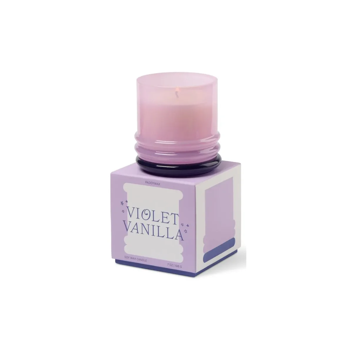 Bougie Stacked Lavender and Dark Purple - Violet Vanilla - Image 3