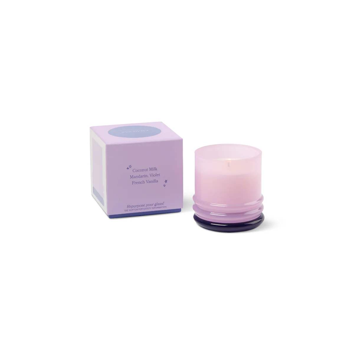 Bougie Stacked Lavender and Dark Purple - Violet Vanilla - Image 8