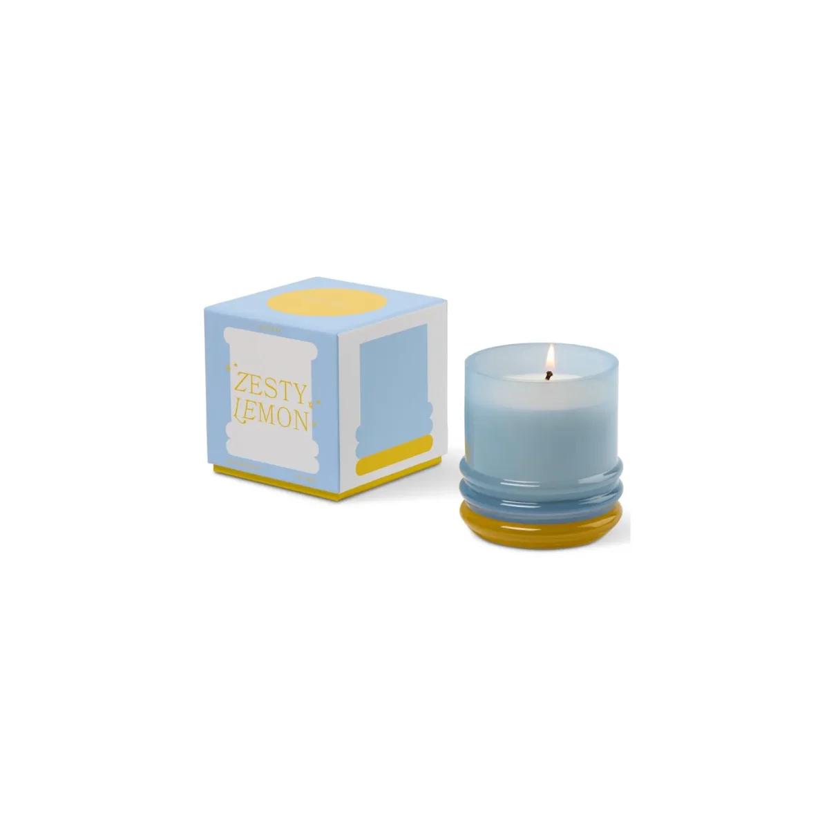 Bougie Stacked Blue and Yellow - Zesty Lemon