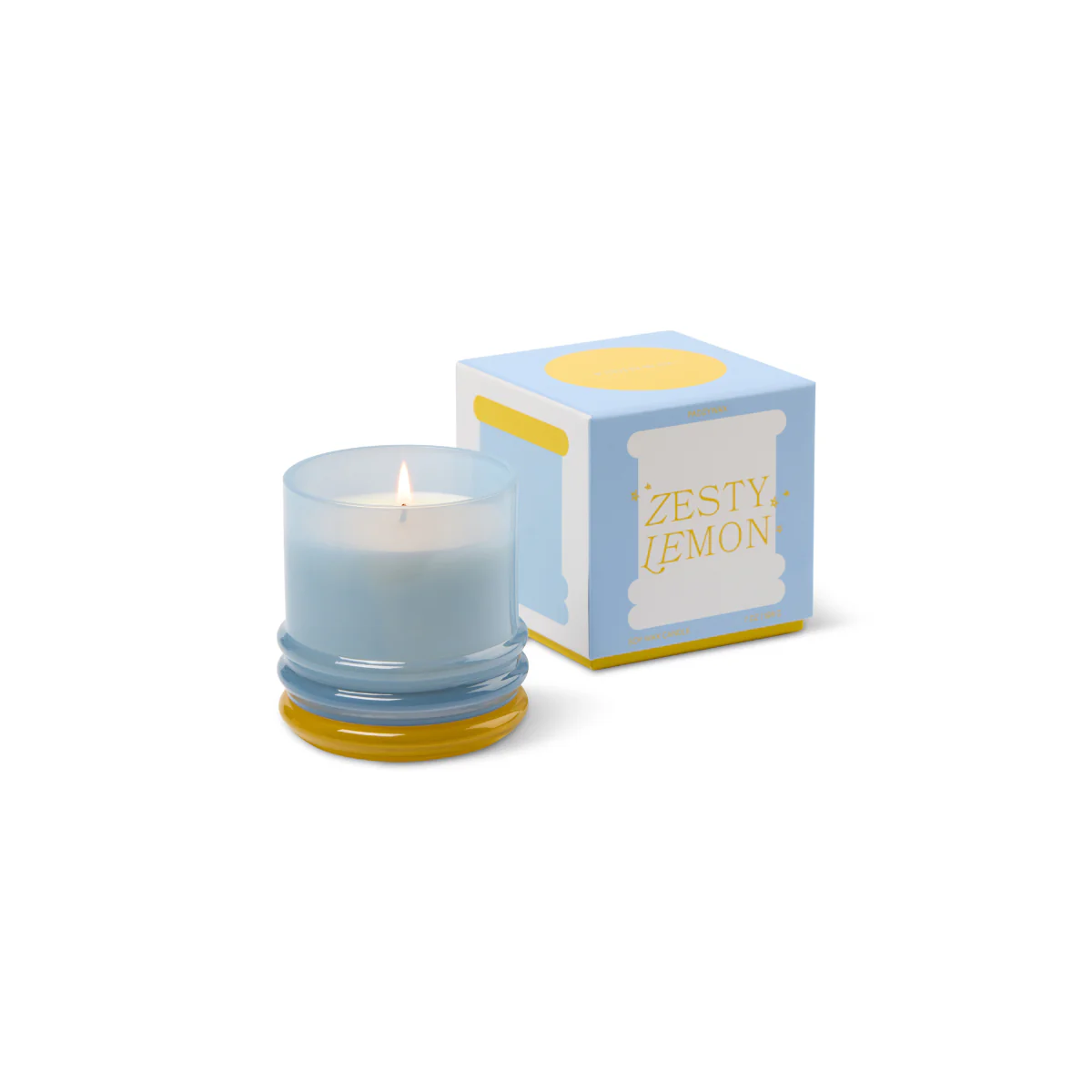 Bougie Stacked Blue and Yellow - Zesty Lemon - Image 4