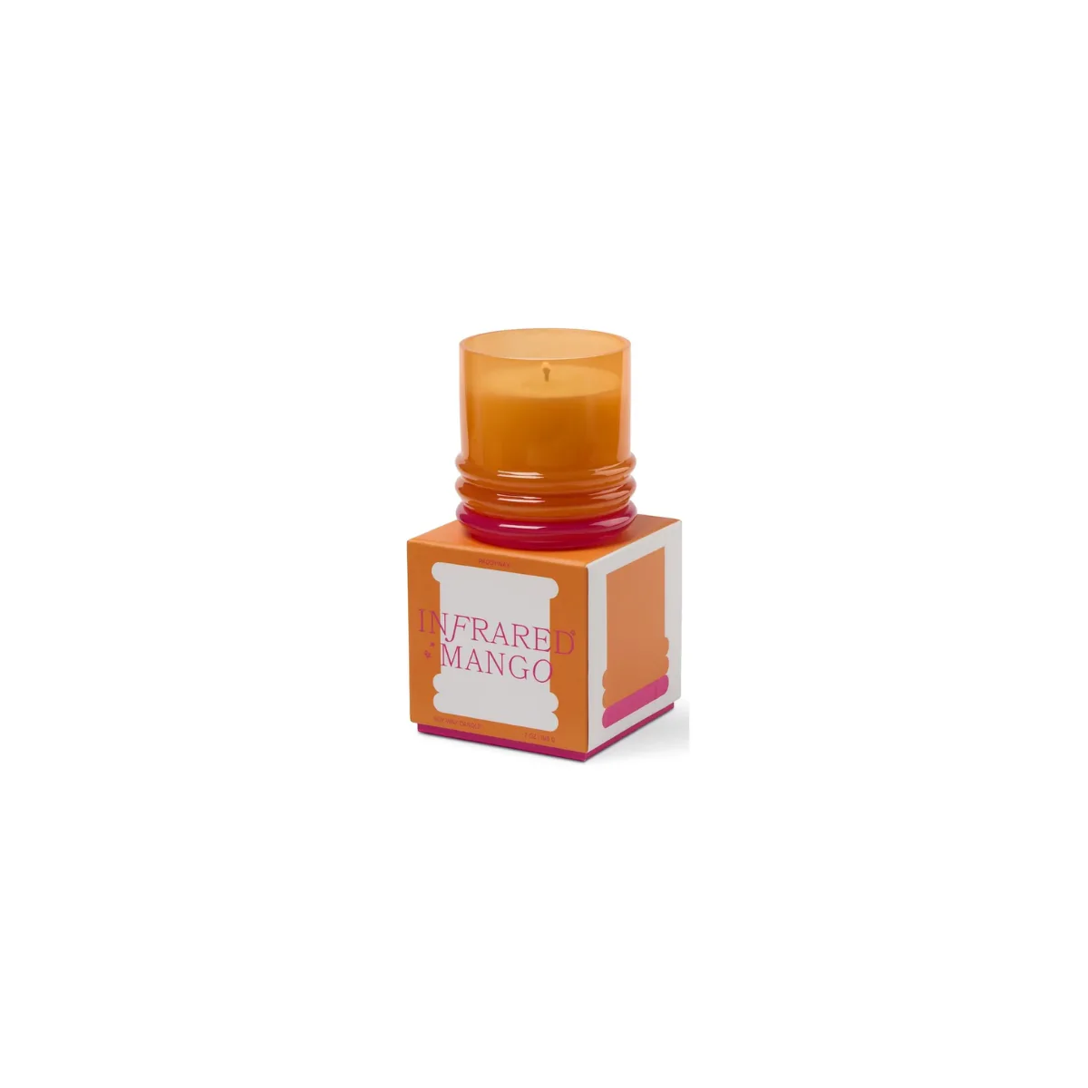 Bougie Stacked Orange and Hot Pink - Infrared Mango - Image 3