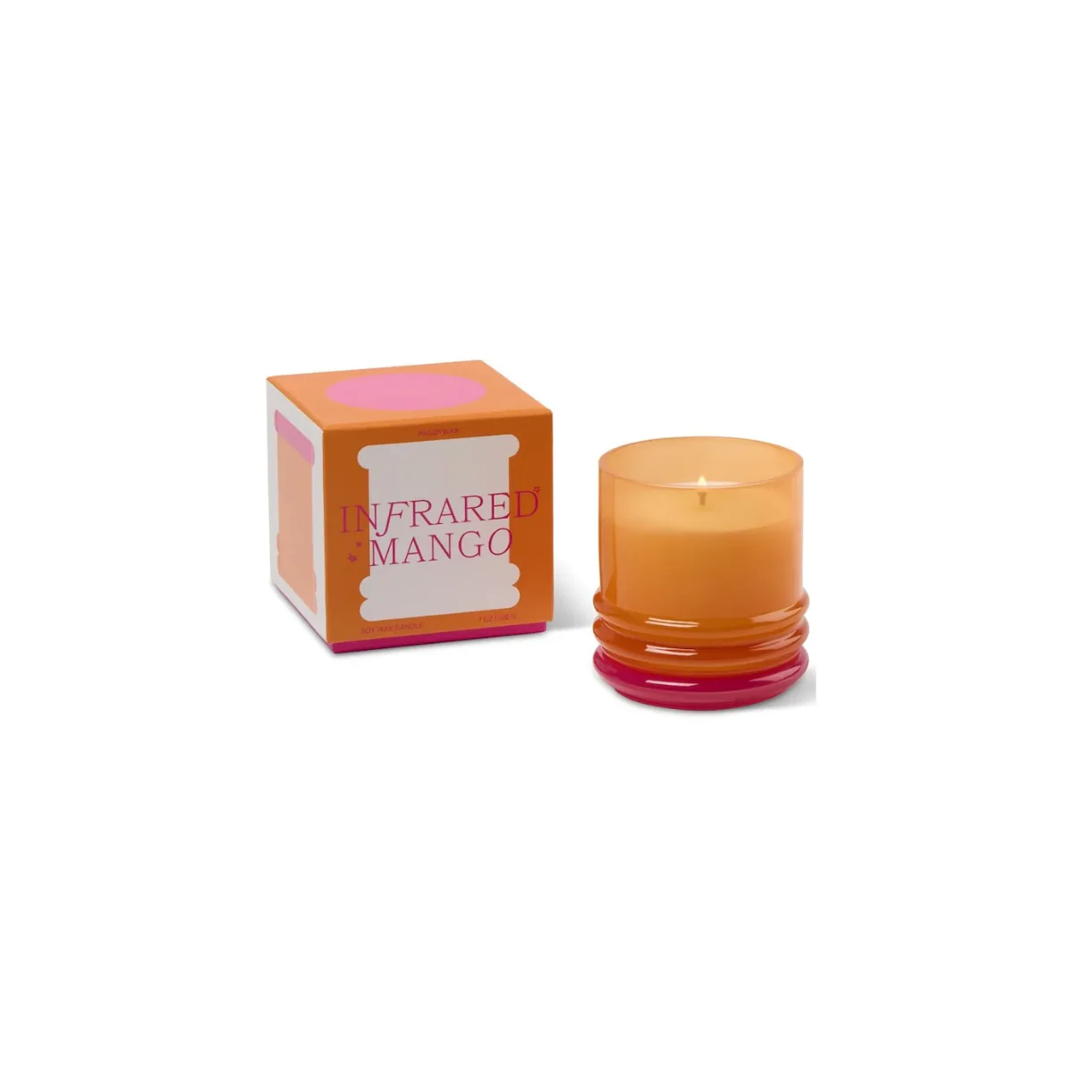 Bougie Stacked Orange and Hot Pink - Infrared Mango - Image 6