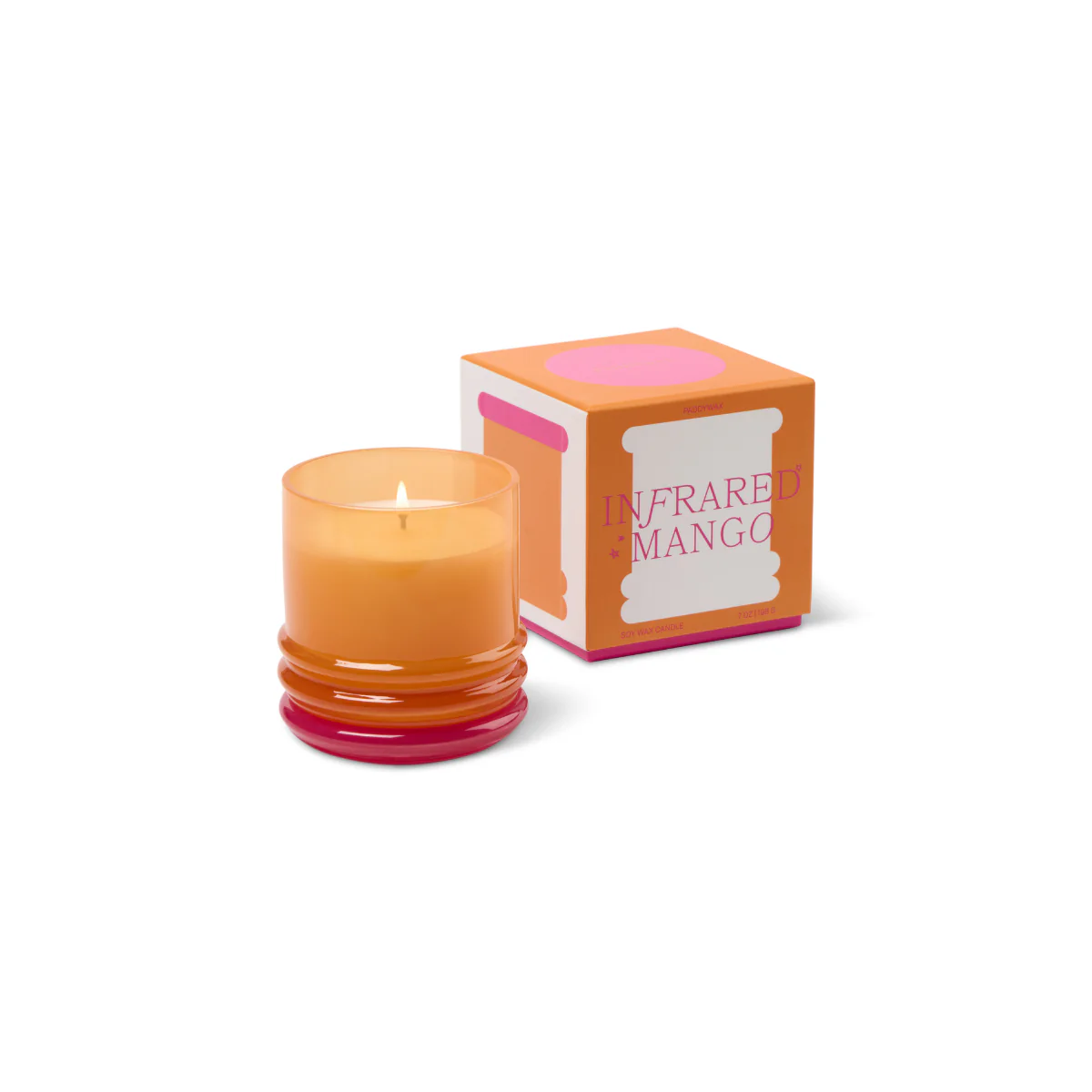Bougie Stacked Orange and Hot Pink - Infrared Mango - Image 8