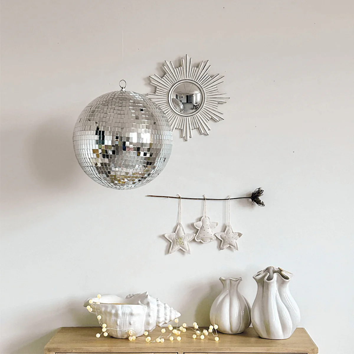 Boule Disco Ø 30 cm - Argent - Image 3
