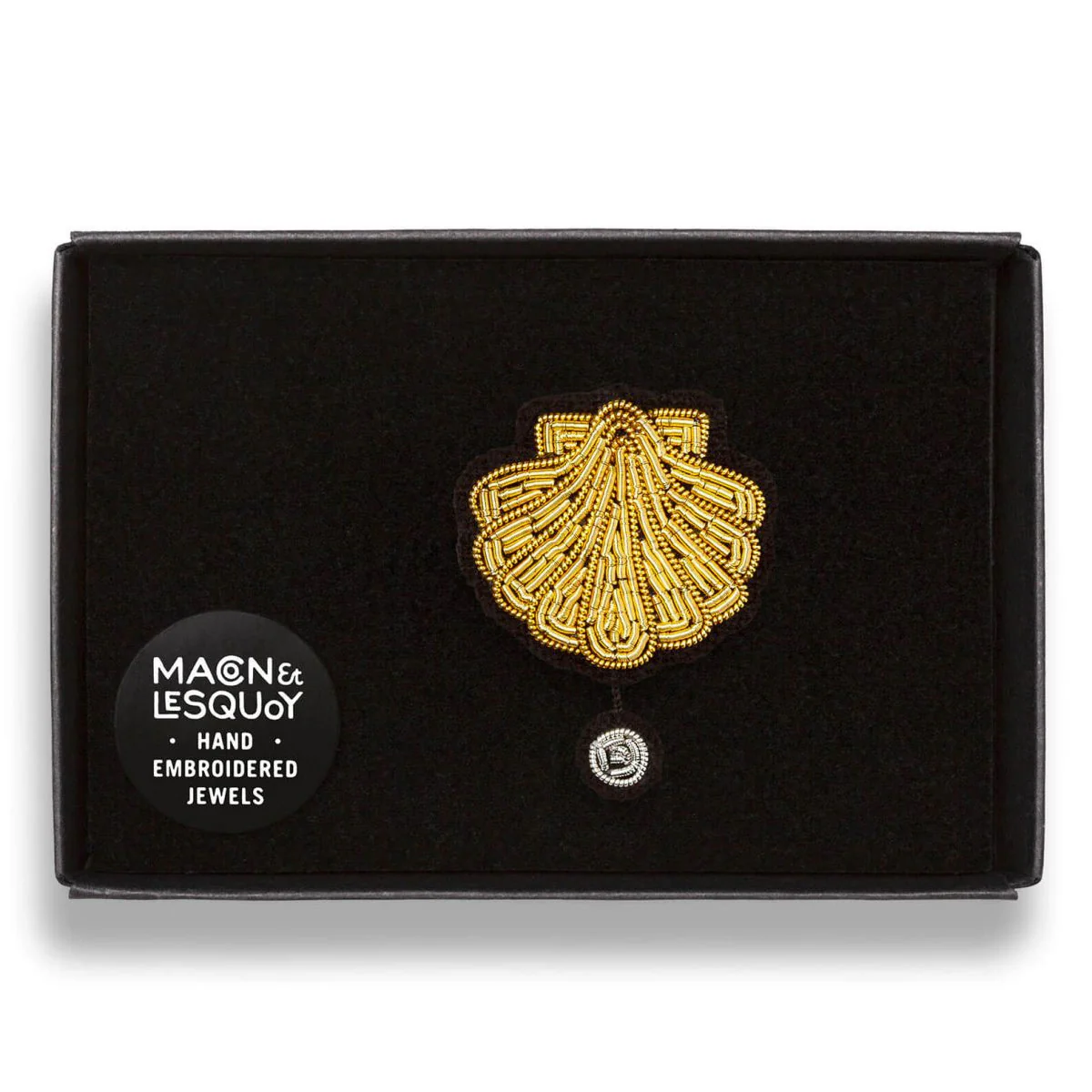 Broche Coquille Saint Jaques Perle S - Image 3
