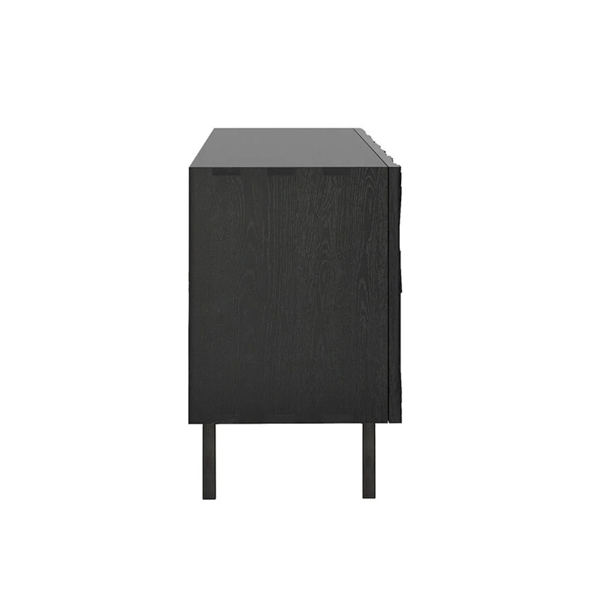 Buffet Graphic en teck verni - 4 portes - Image 4