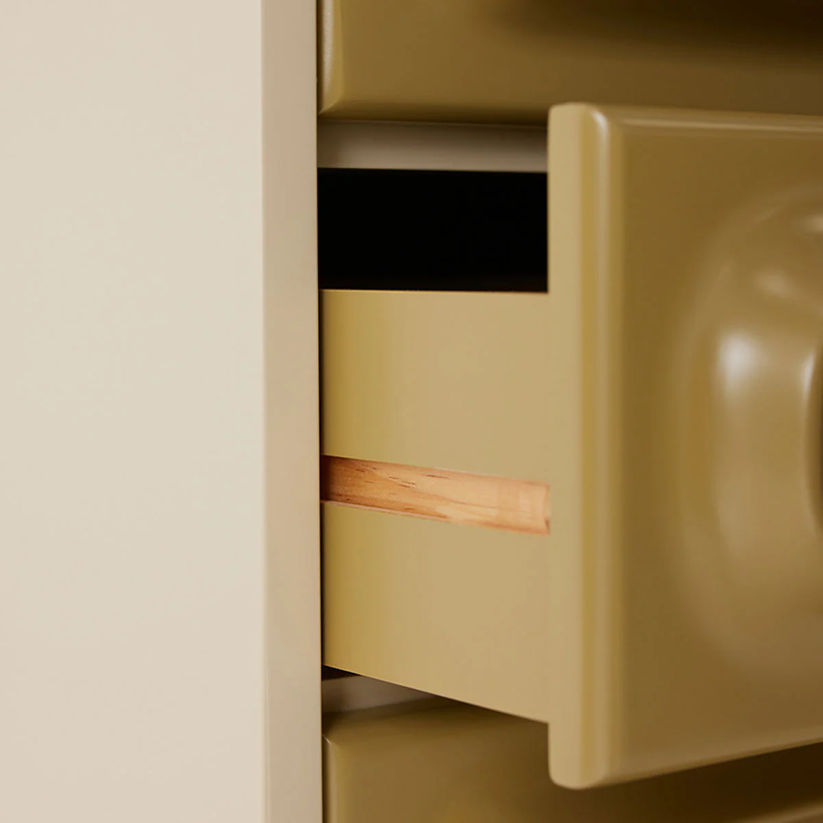 Cabinet Space Drawer - 45 x 40 x 113 cm - Sage & Cream - Image 4