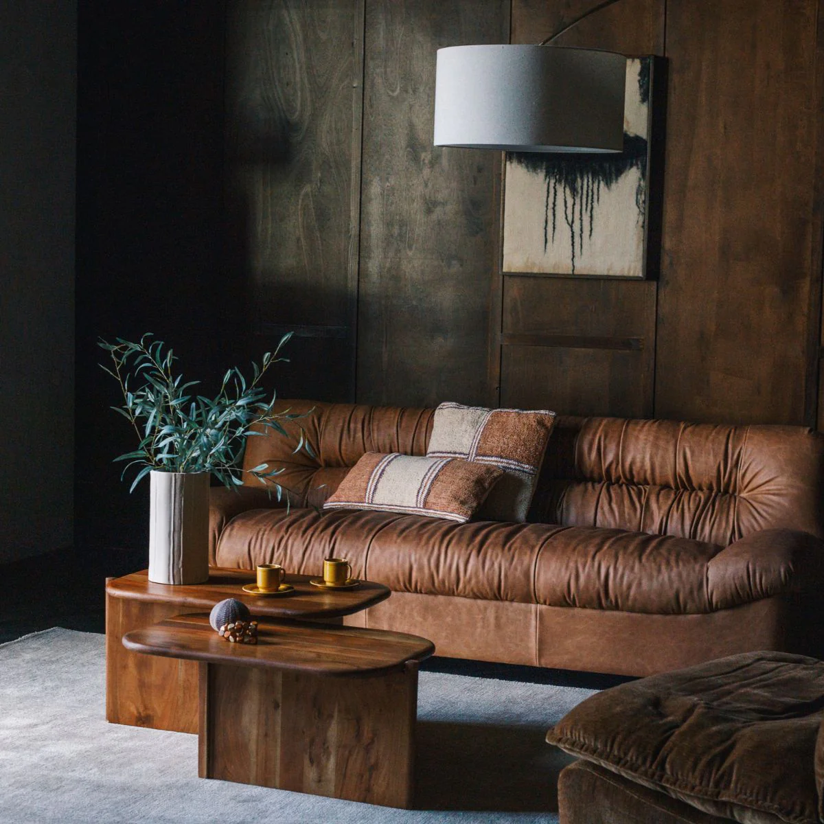 Canapé Douglas - Cuir Cognac - Image 6