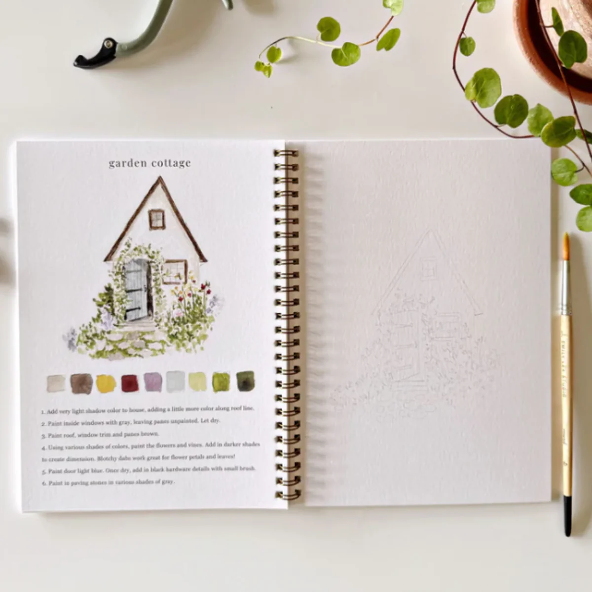 Carnet d'aquarelle - Garden - Image 8