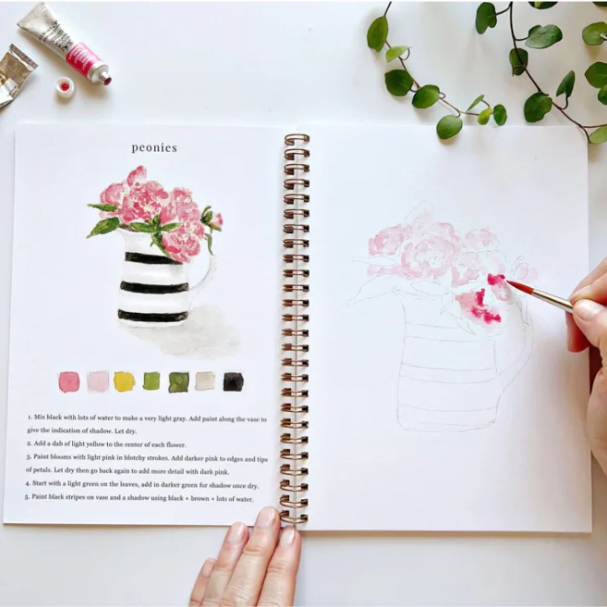 Carnet d'aquarelle - Bouquet - Image 4