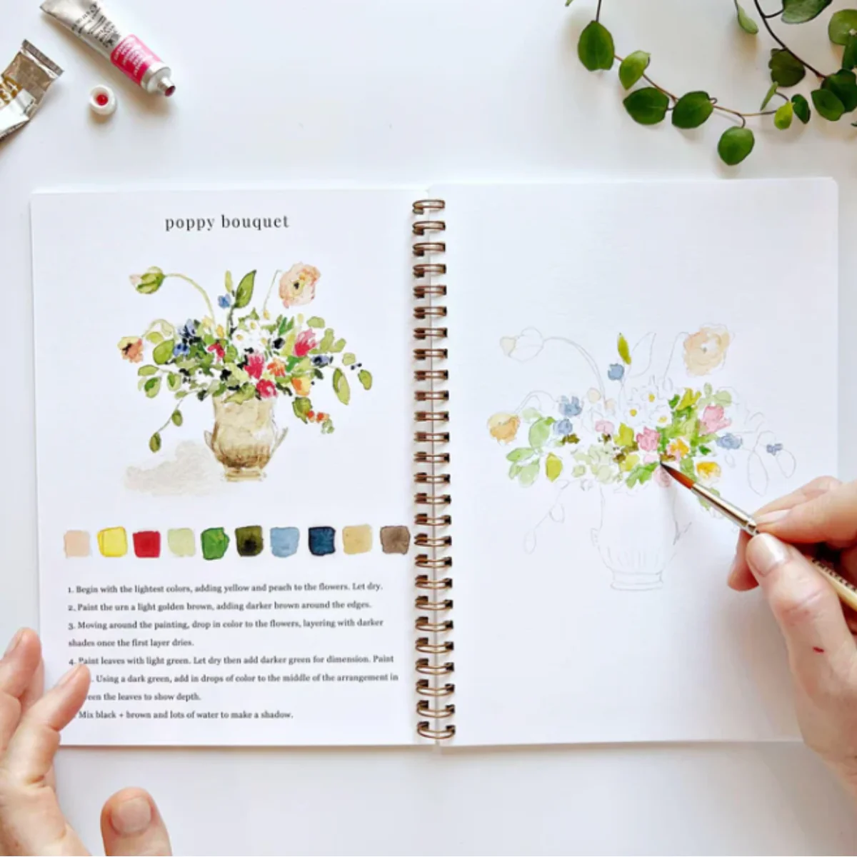 Carnet d'aquarelle - Bouquet - Image 7