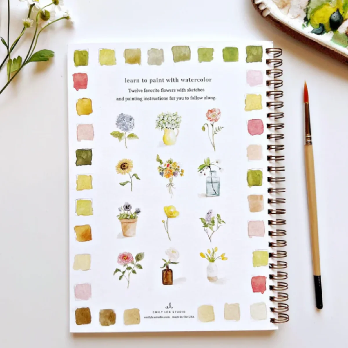 Carnet d'aquarelle - Flowers - Image 5