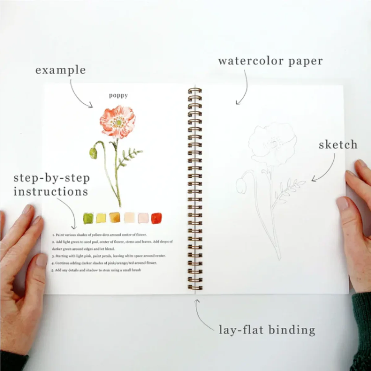 Carnet d'aquarelle - Flowers - Image 6