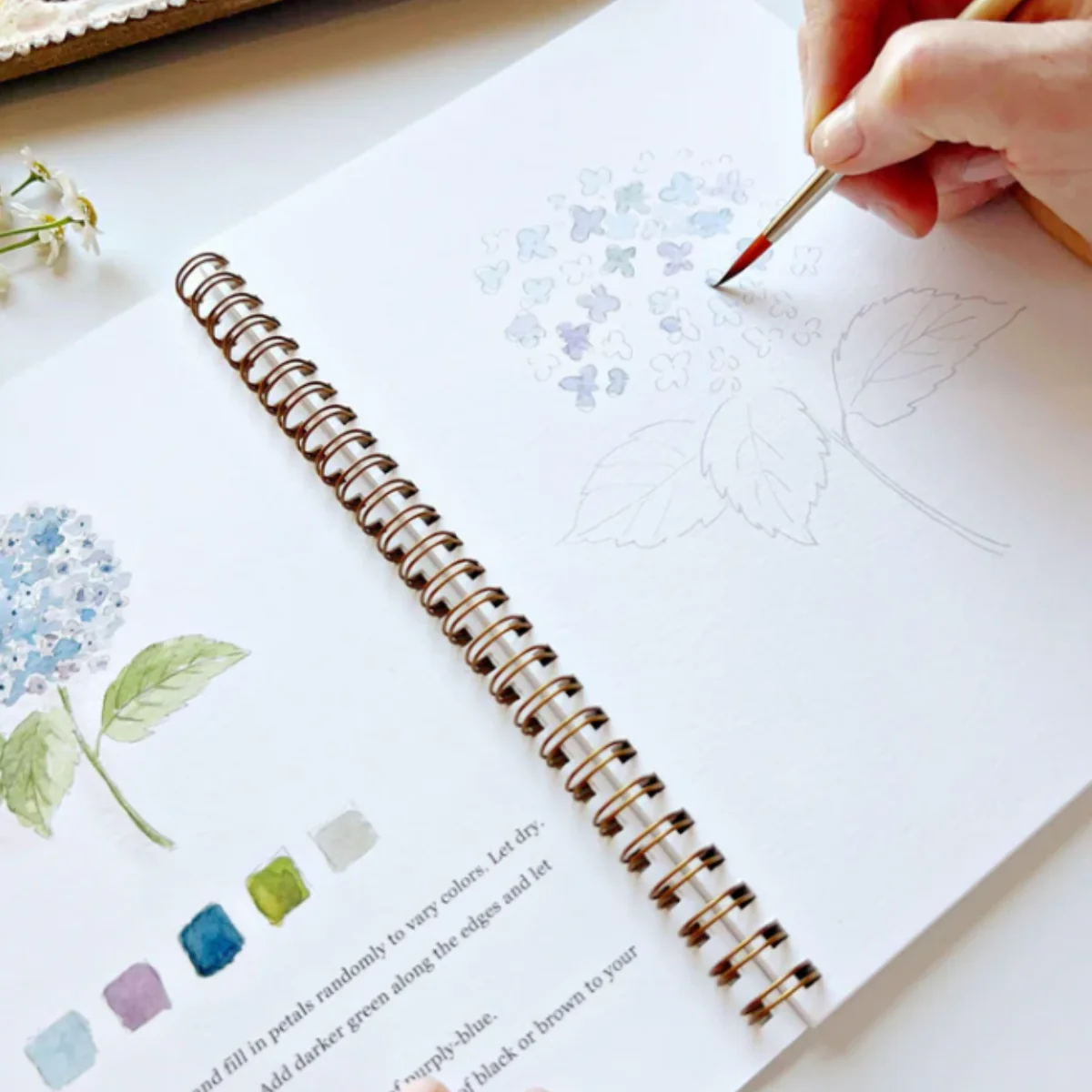 Carnet d'aquarelle - Flowers - Image 8