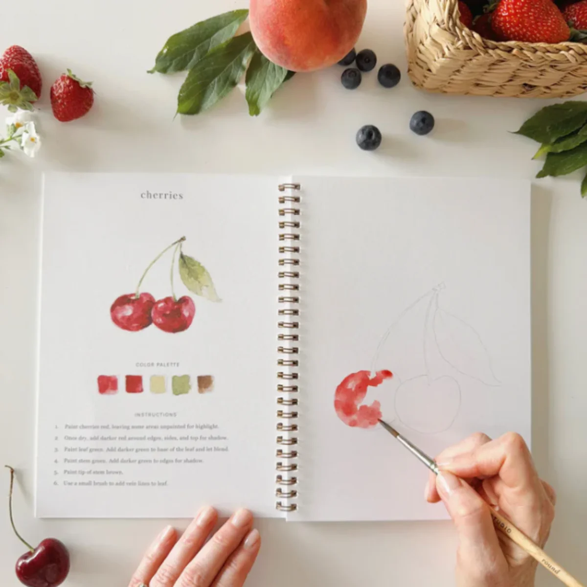 Carnet d'aquarelle - Fruit - Image 3