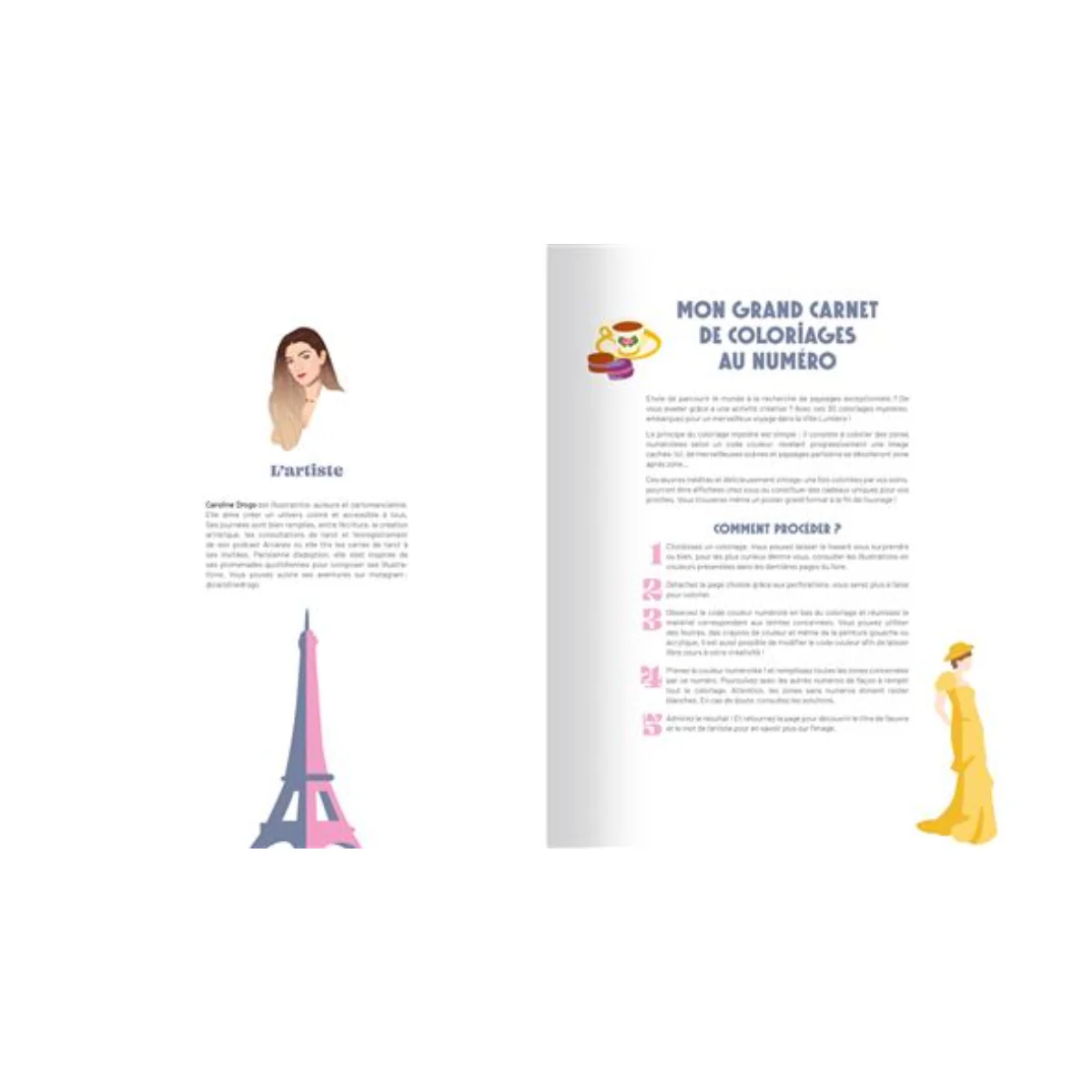 Carnet de coloriages au numéro - Paris - Image 2