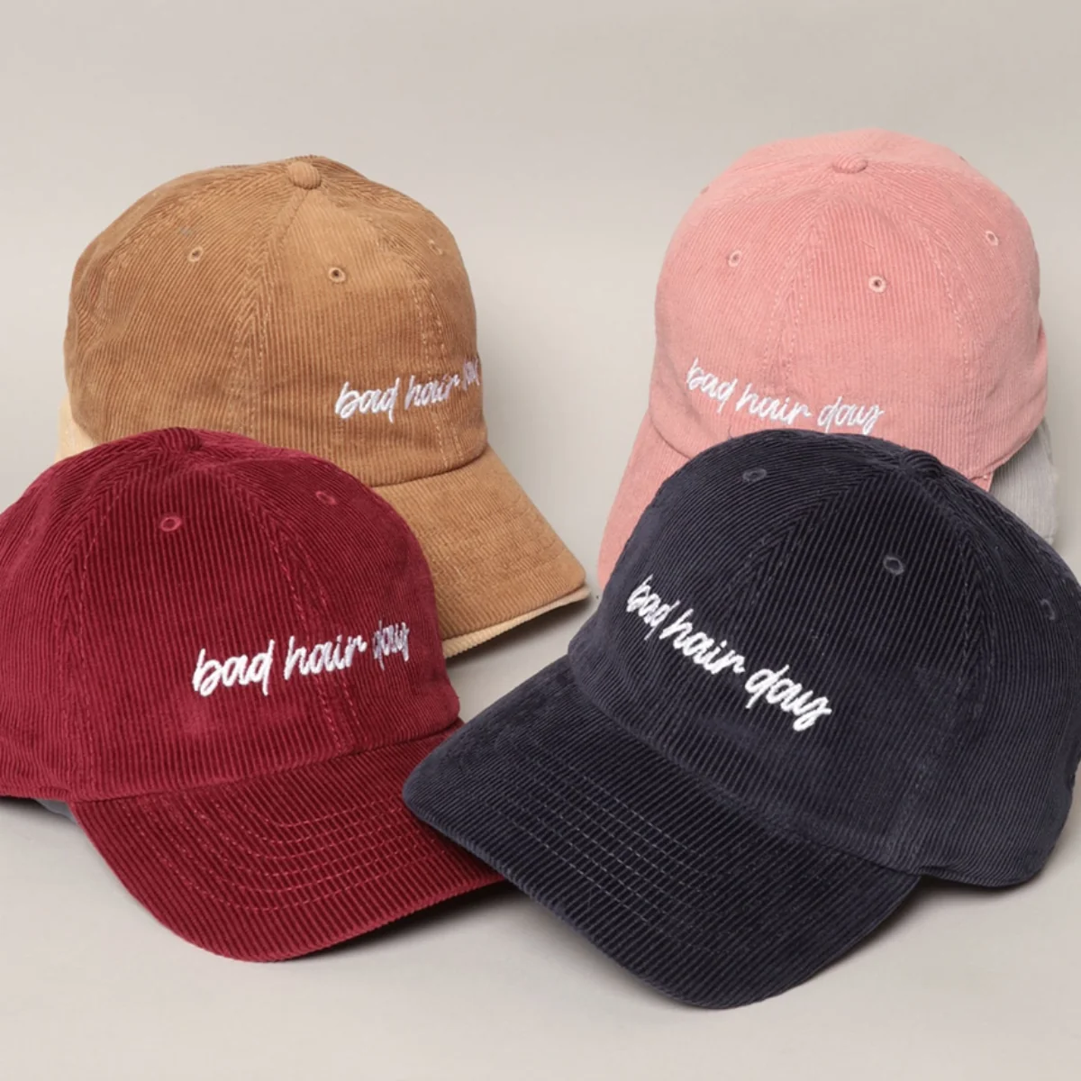 Casquette Baseball Broderie Bad Hair Day - Noir - Image 2