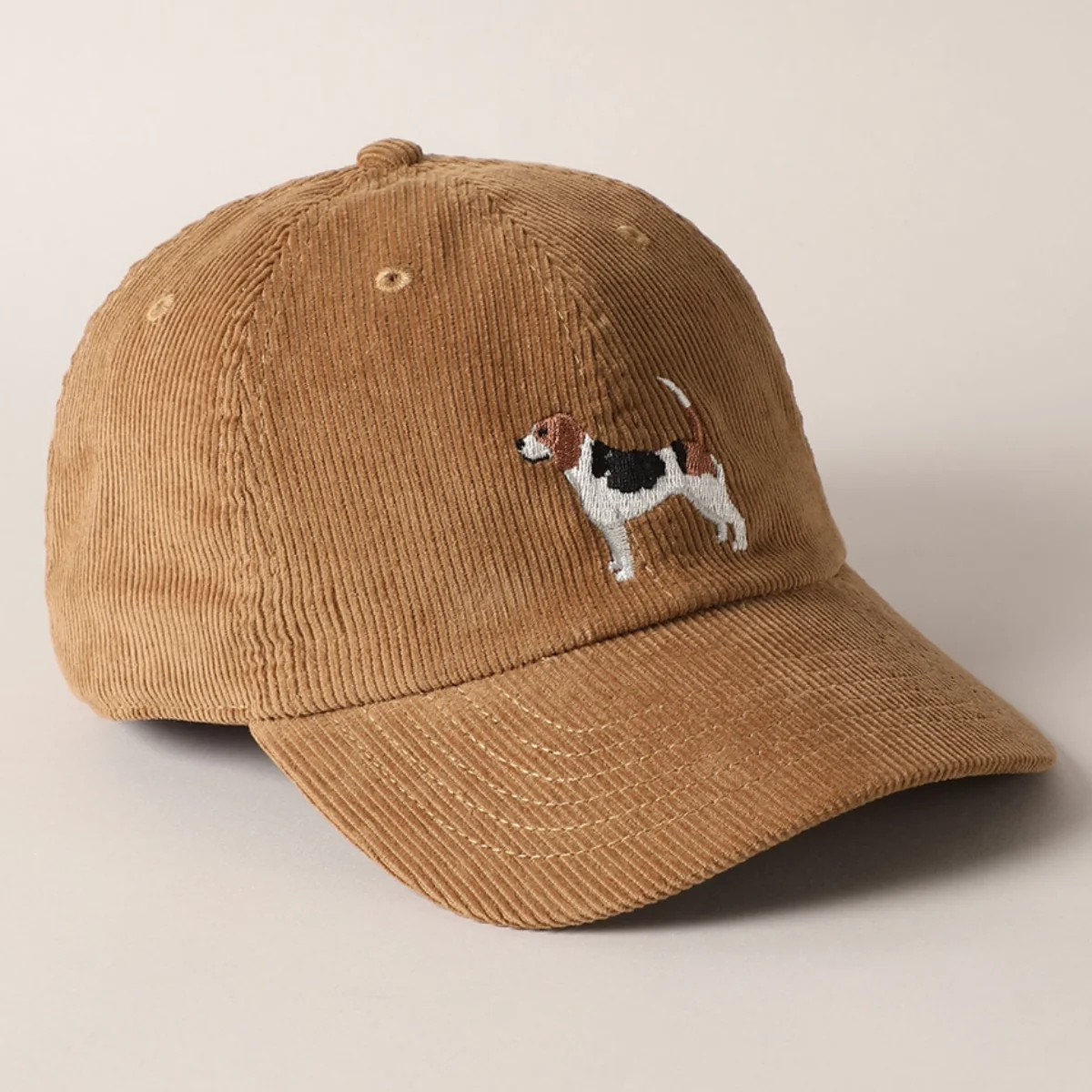 Casquette Baseball Velours côtelé Beagle - Tan - Image 2