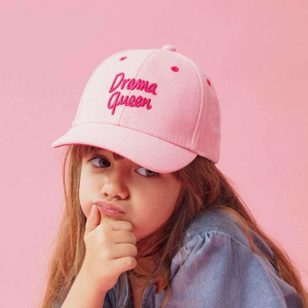 Casquette Drama Queen - Denim Pink - Image 2
