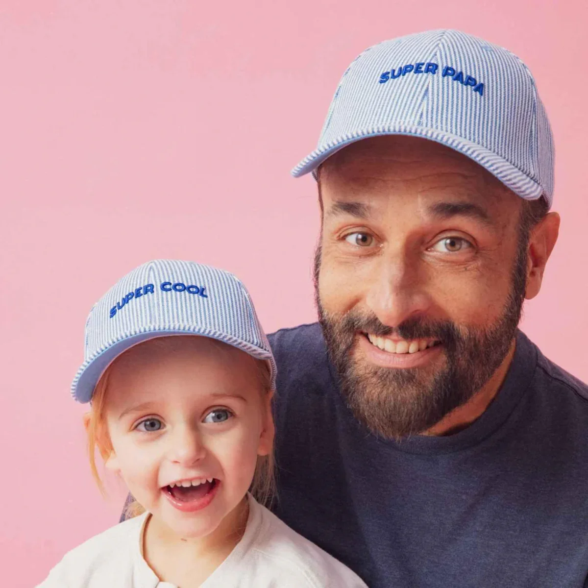 Casquette Marinière - Super Papa Adulte Bleu - Image 6