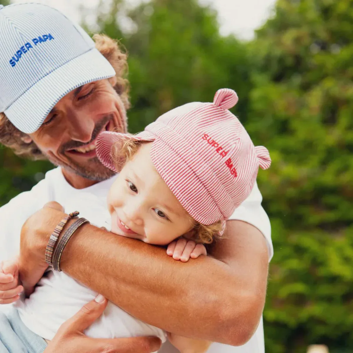 Casquette Marinière - Super Papa Adulte Bleu - Image 9