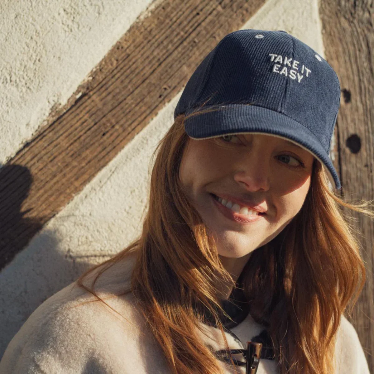 Casquette Velours Take it easy Bleu - Image 5