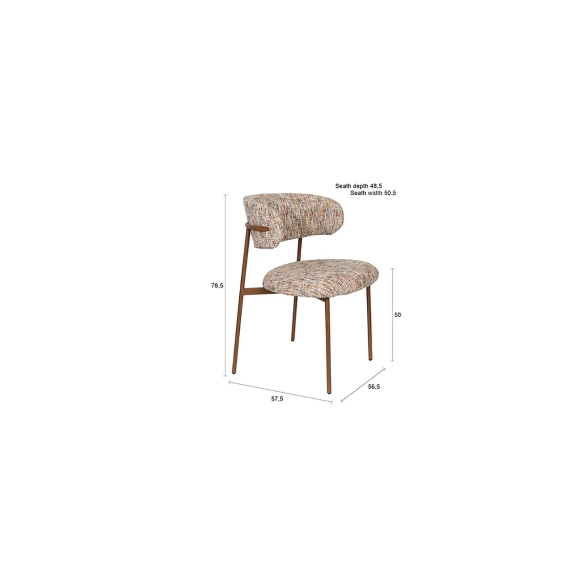 Chaise Claes - Multicolore - Image 3