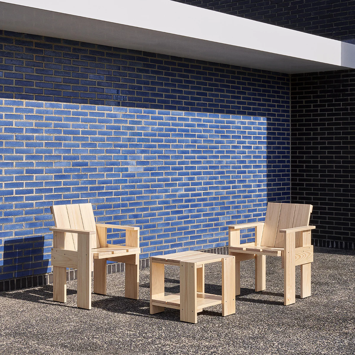 Chaise Dining Crate - Pinewood - 64 x 81 x 57,5 cm - Image 3