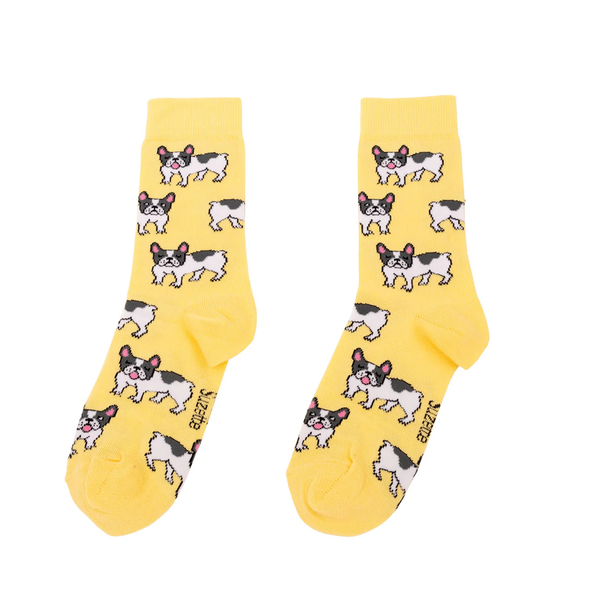 Chaussettes Bouledogue Opaques - Jaune