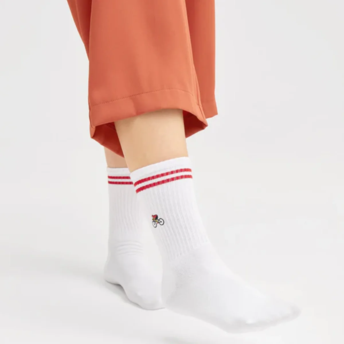 Chaussettes brodées Cycliste - Image 2