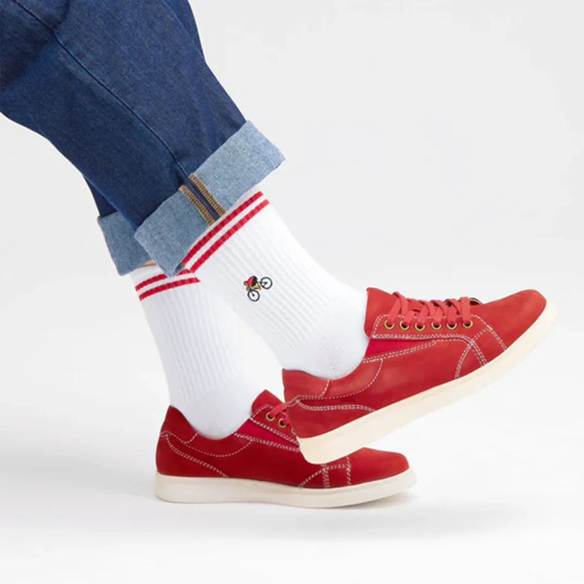 Chaussettes brodées Cycliste - Image 3