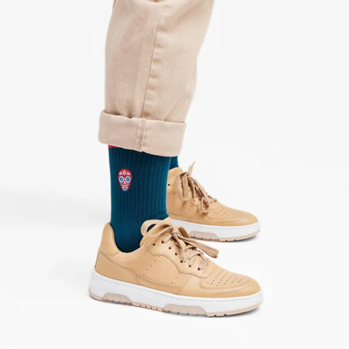 Chaussettes brodées Tête de Mort - Image 3