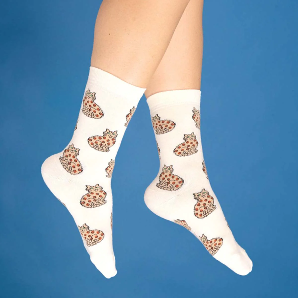 Chaussettes Chat Bengal - Jaune - Image 2