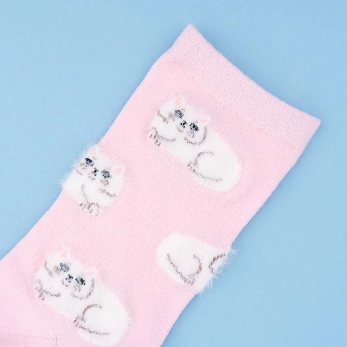 Chaussettes Chat Persan - Rose - Image 3
