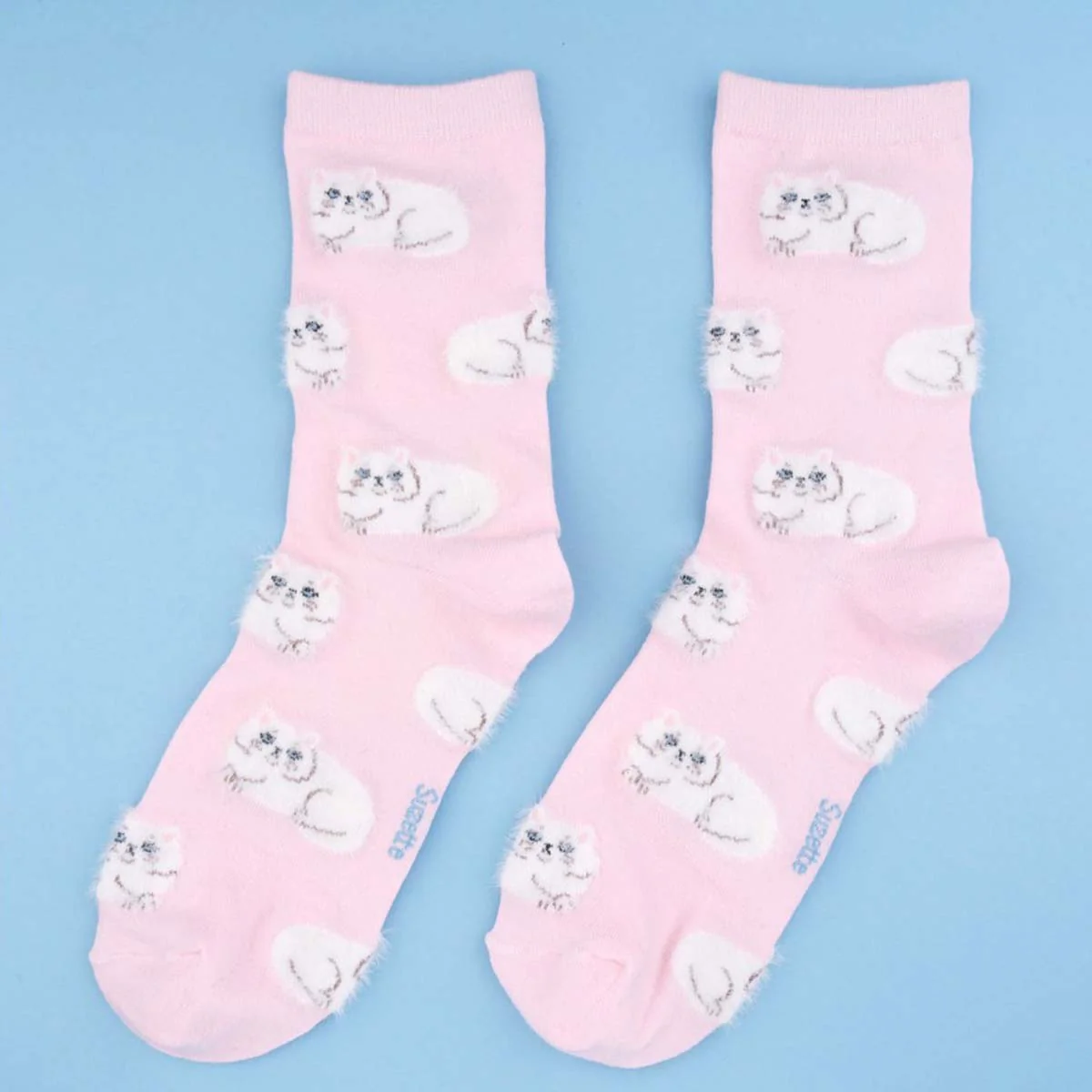 Chaussettes Chat Persan - Rose - Image 5