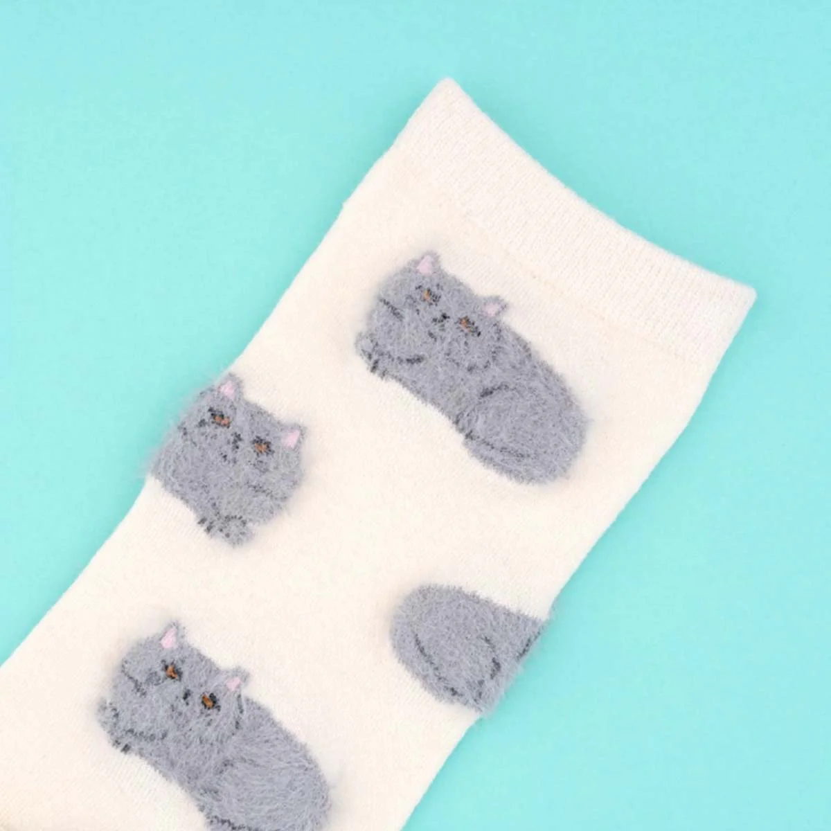 Chaussettes Chat Suzette - Blanc - Image 4