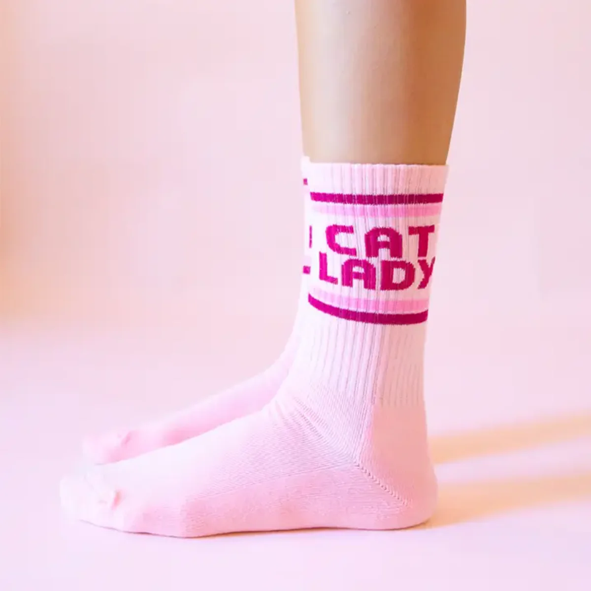 Chaussettes côtelées Cat Lady - Image 2