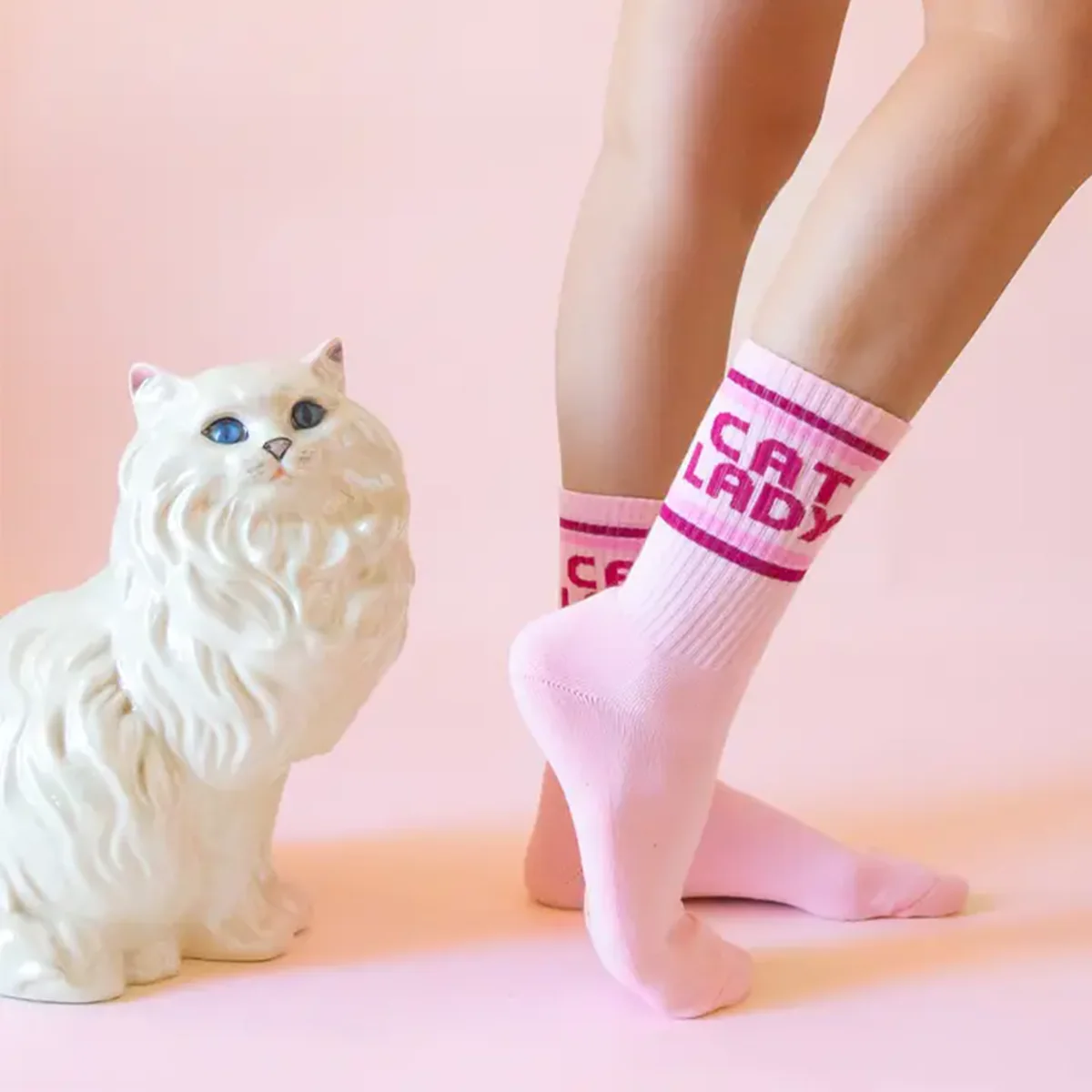 Chaussettes côtelées Cat Lady - Image 3