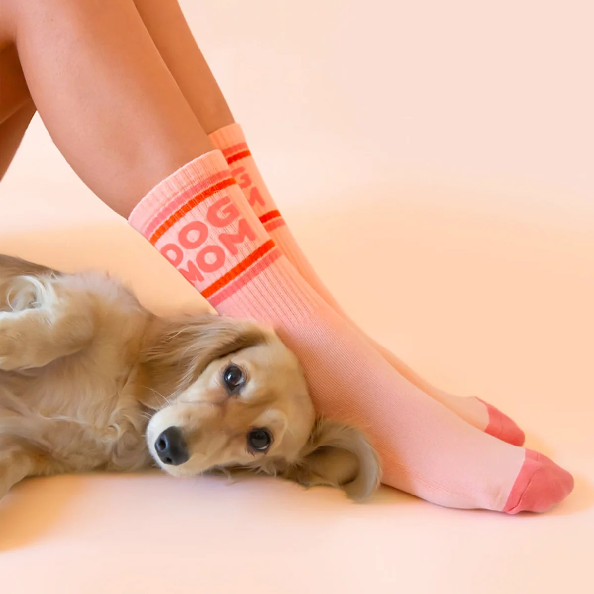 Chaussettes côtelées Dog Mom - Image 3