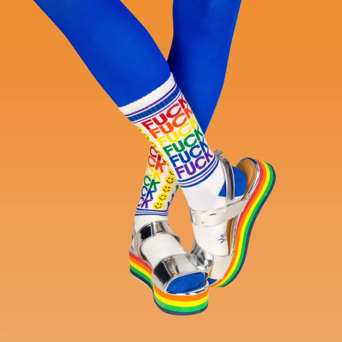 Chaussettes Fuck You Smiley - Image 2