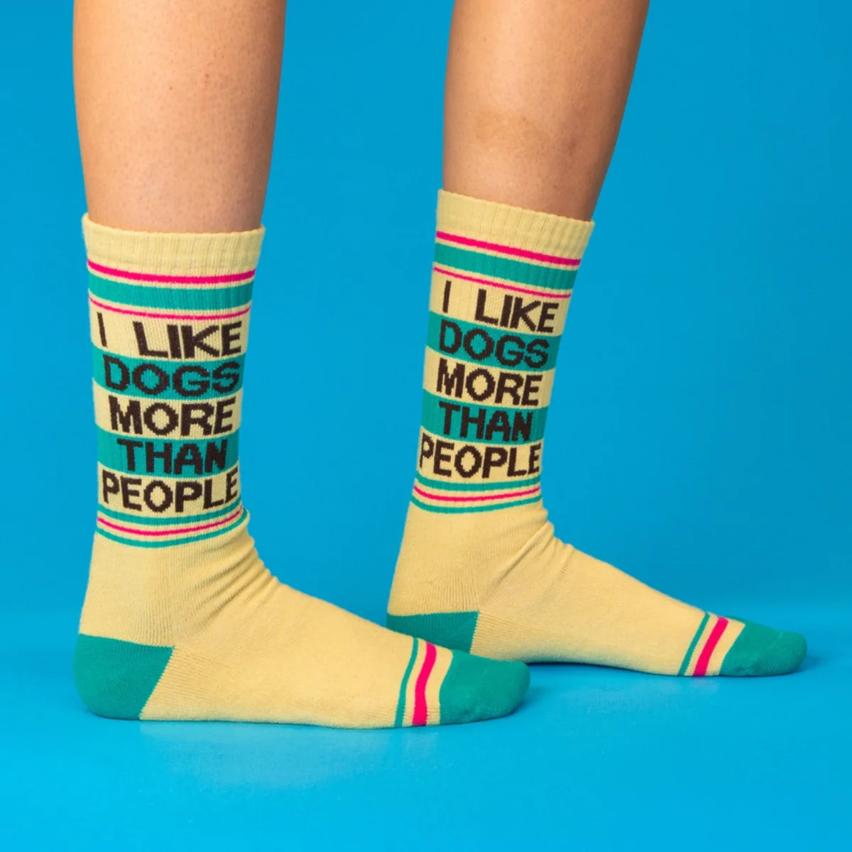 Chaussettes I like Dogs More Than People - Image 3
