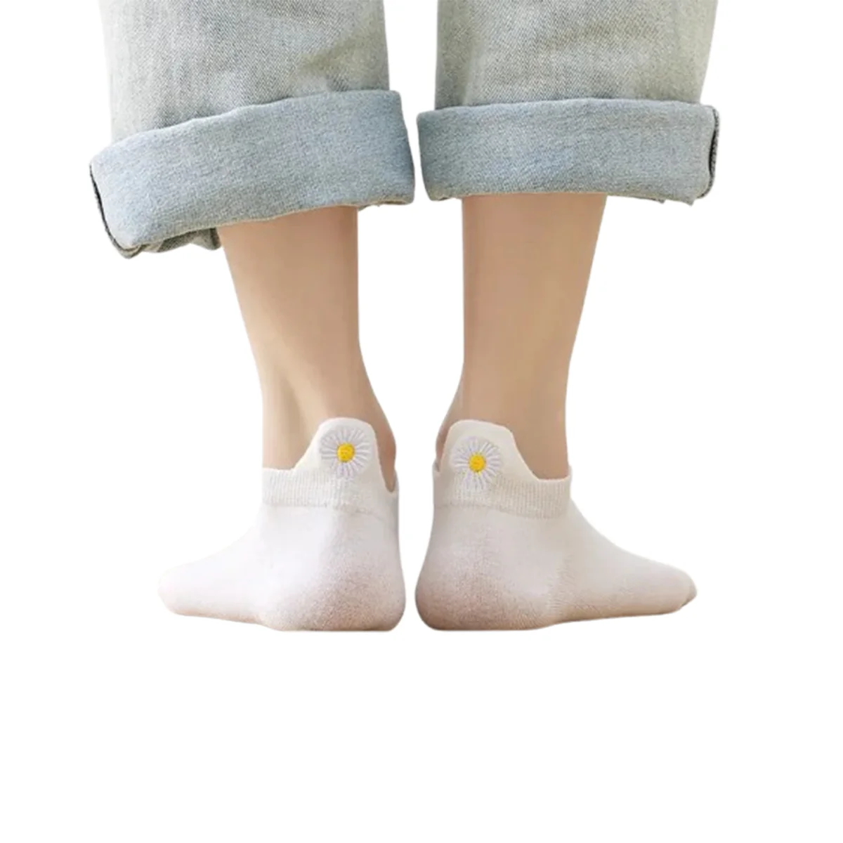Chaussettes Languette Fleur - Image 2