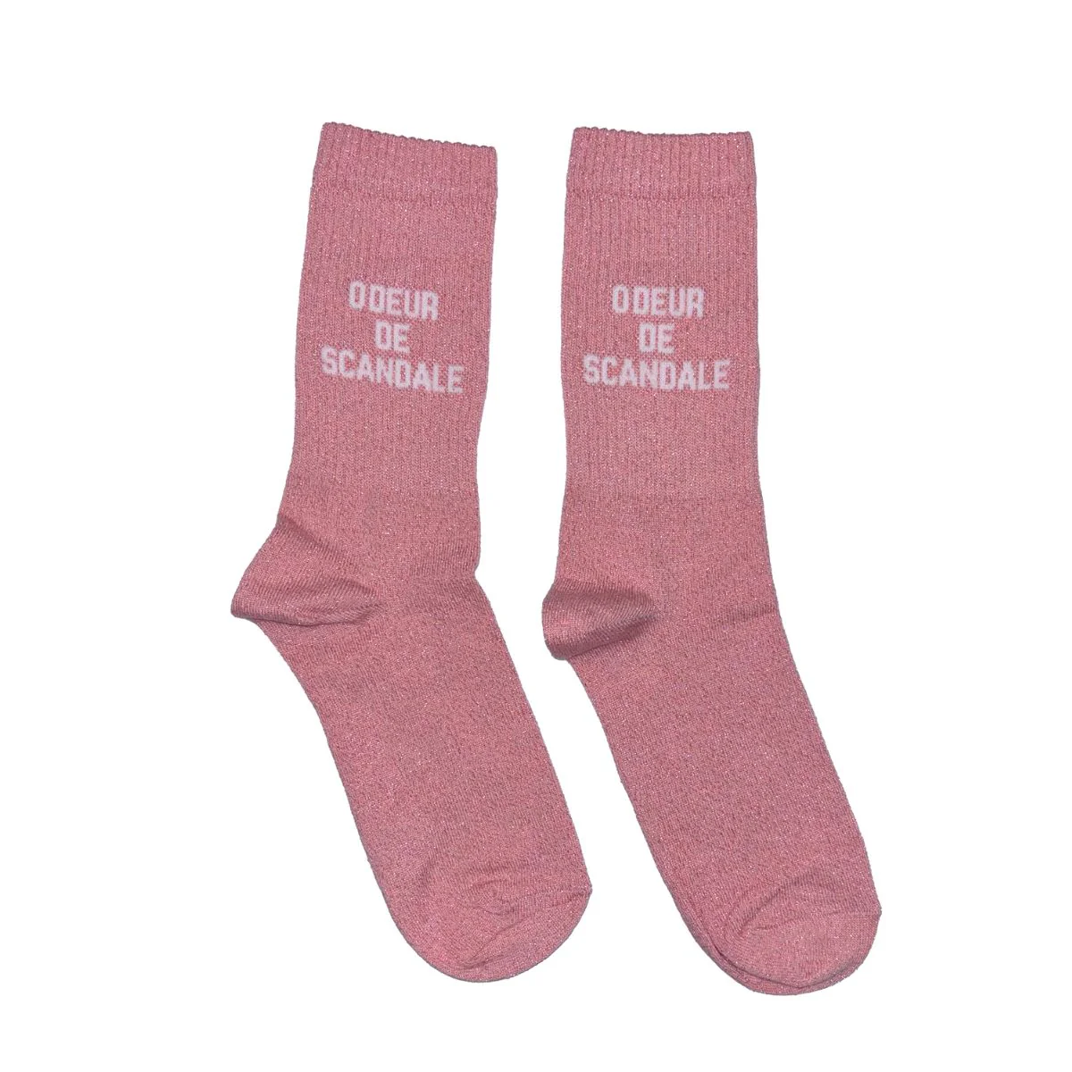 Chaussettes Odeur de scandale - 36/40 - Rose Paillettes - Image 2