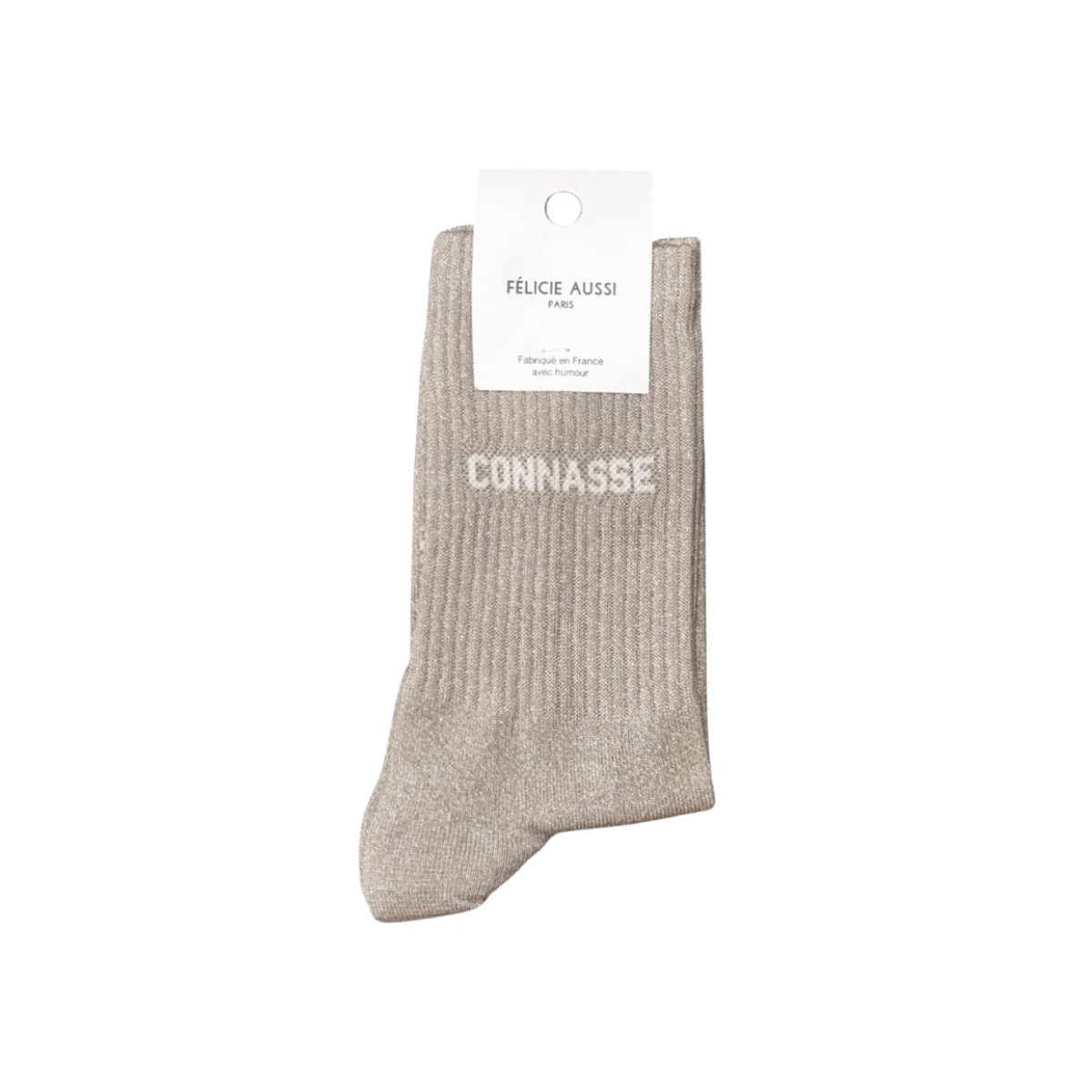 Chaussettes Paillettes Connasse 36/40 - Gris