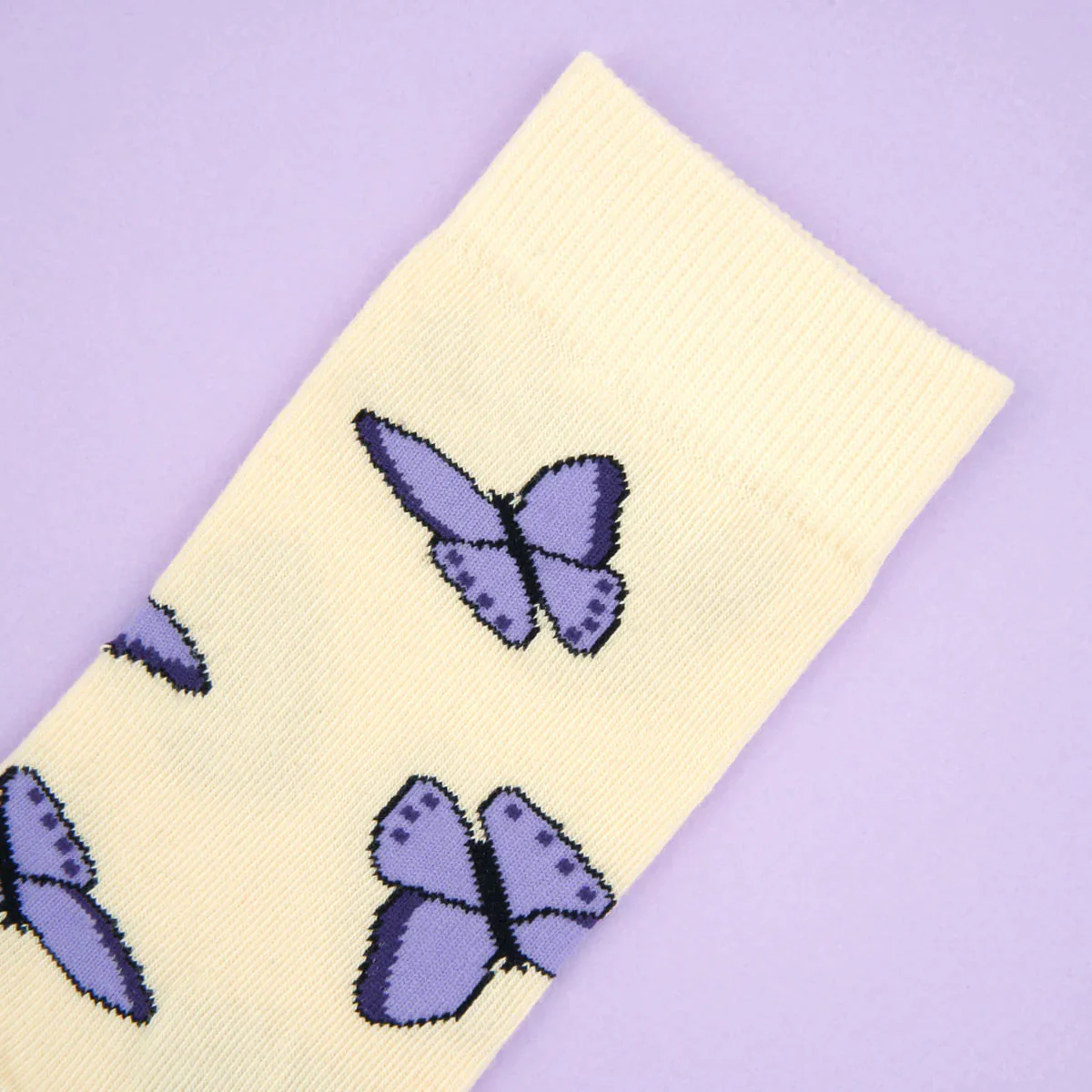 Chaussettes Papillon - Mauve - Image 5