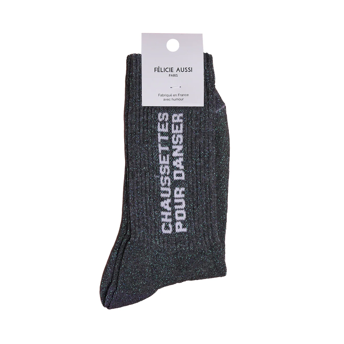 Chaussettes Pour Danser Paillettes - Anthracite