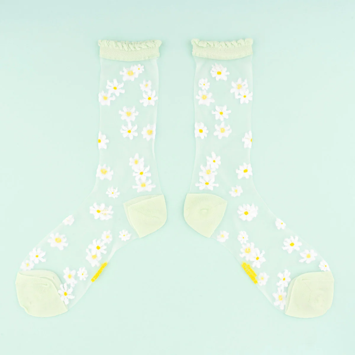 Chaussettes Transparentes 35/40 - Pâquerettes - Image 2